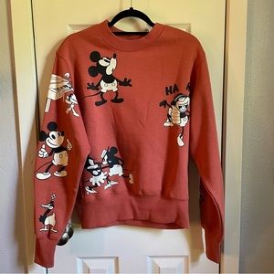 Orange Mickey Sweatshirt